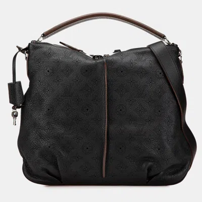 Pre-owned Louis Vuitton Black Monogram Mahina Selene Pm