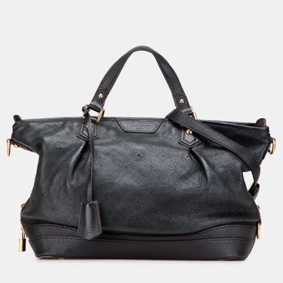 Pre-owned Louis Vuitton Black Monogram Mahina Stellar Pm