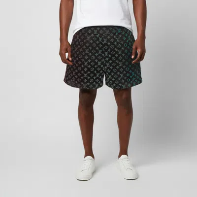 Pre-owned Louis Vuitton Black Monogram Mesh Shorts S