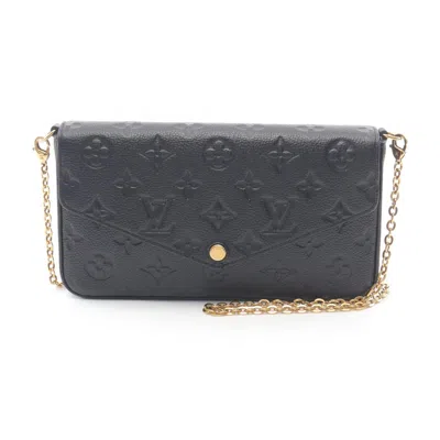 Pre-owned Louis Vuitton Black Monogram Monogram Empreinte Pochette Pouch Shoulder Bag ()