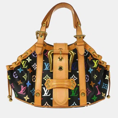 Pre-owned Louis Vuitton Black Monogram Multicolor Theda Pm Handbag