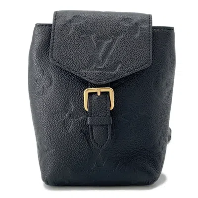 Pre-owned Louis Vuitton Black Monogram Noir Monogram Empreinte Backpack ()