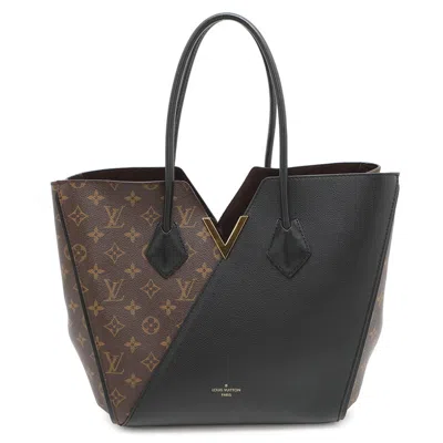 Pre-owned Louis Vuitton Black Monogram Noir Monogram Leather Tote Bag ()