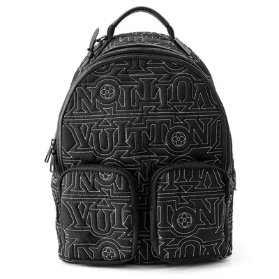 Pre-owned Louis Vuitton Black Monogram Noir Nylon Backpack Handbag () In Black, Monogram, Noir