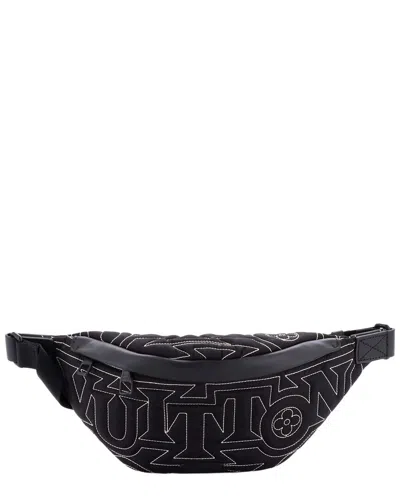 Pre-owned Louis Vuitton Black Monogram Nylon Discovery Bum Limited Edition Snow Capsule  (authentic Pre-loved)