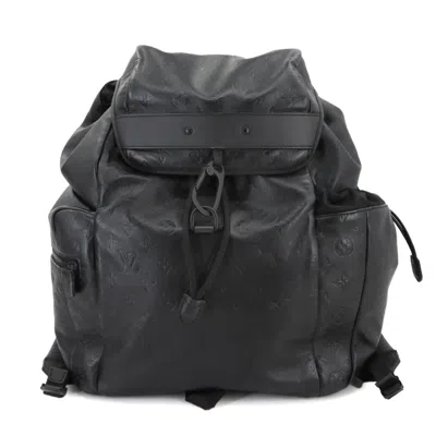 Pre-owned Louis Vuitton Black Monogram Shadow Backpack ()