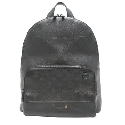 Pre-owned Louis Vuitton Black Monogram Shadow Backpack ()