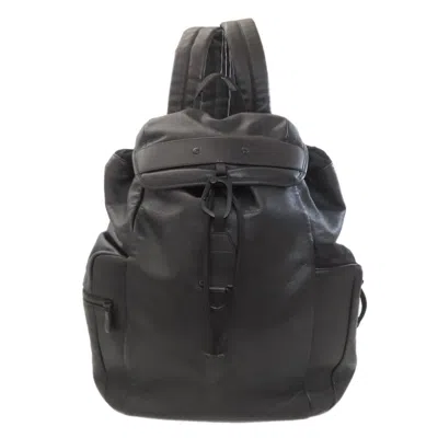 Pre-owned Louis Vuitton Black Monogram Shadow Backpack ()