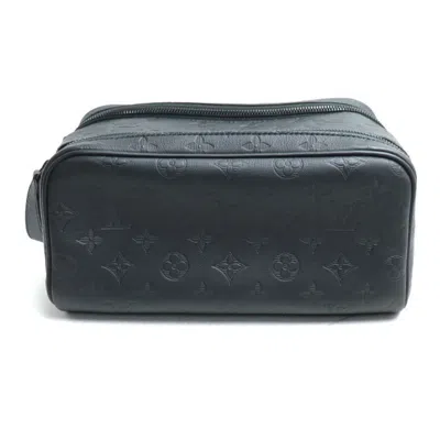 Pre-owned Louis Vuitton Black Monogram Shadow Clutch Bag ()
