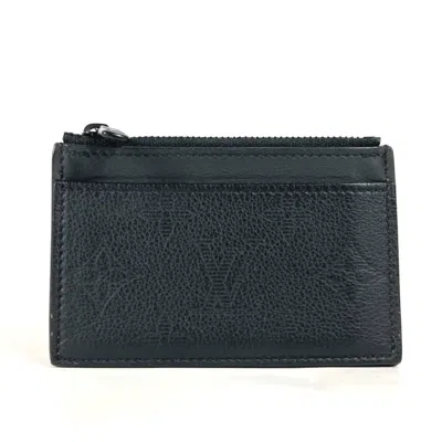 Pre-owned Louis Vuitton Black Monogram Shadow Coin Purse/coin Case ()