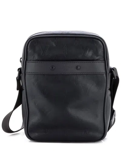 Louis Vuitton Black Monogram Shadow Leather Danube Pm (authentic Pre-loved)
