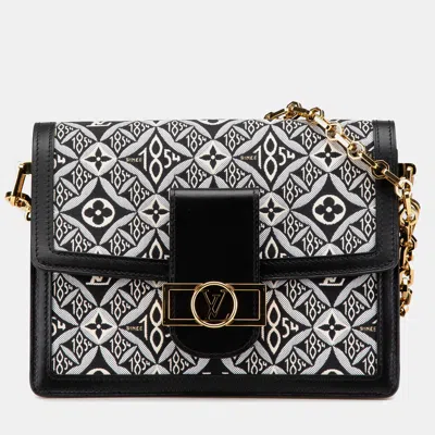 Pre-owned Louis Vuitton Black Monogram Since 1854 Dauphine Mm