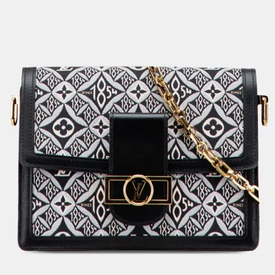Pre-owned Louis Vuitton Black Monogram Since 1854 Dauphine Mm
