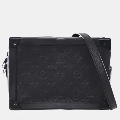 Pre-owned Louis Vuitton Black Monogram Taurillon Solar Ray Soft Trunk