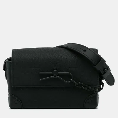 Pre-owned Louis Vuitton Black Monogram Taurillon Steamer Wearable Wallet