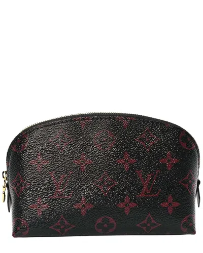 Pre-owned Louis Vuitton Black Monogram Tomette Coated Canvas Cosmetic Pouch Pm  (authentic Pre-loved)