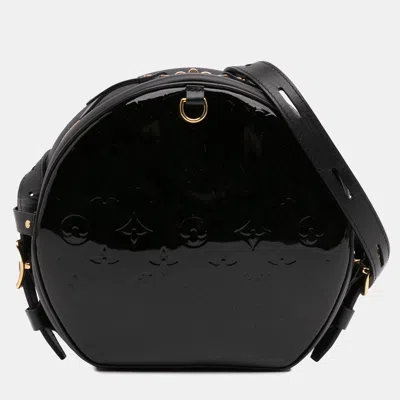 Pre-owned Louis Vuitton Black Monogram Vernis Boite Chapeau Souple Mm Bag