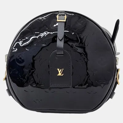 Pre-owned Louis Vuitton Black Monogram Vernis Petite Boite Chapeau Souple Handbag