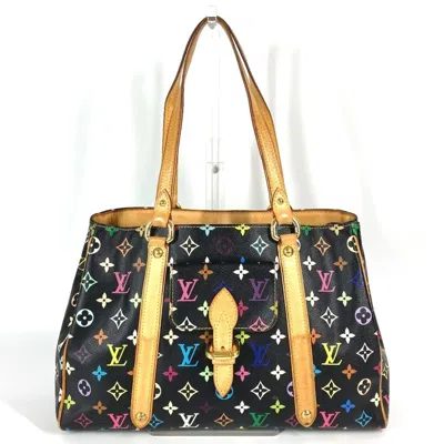 Pre-owned Louis Vuitton Black Multi-color Monogram Multicolore Shoulder Bag Tote Bag ()