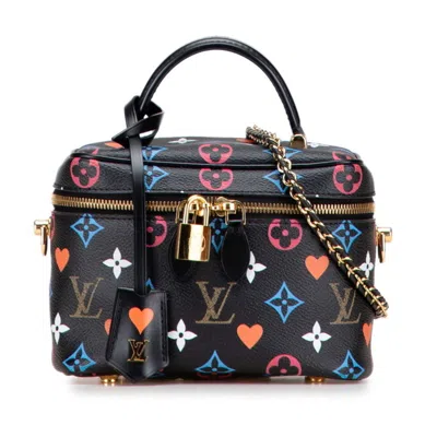 Pre-owned Louis Vuitton Black Multi-color Noir Leather Shoulder Bag Vanity Bag ()
