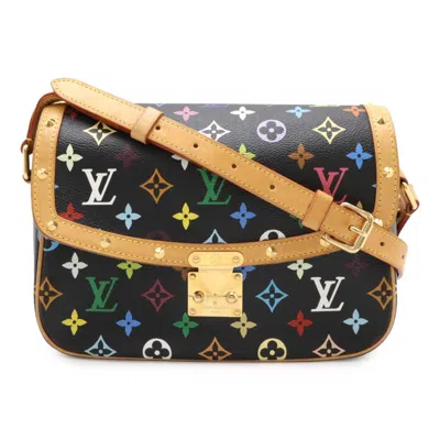 Pre-owned Louis Vuitton Black Multi-color Noir Monogram Multicolore Pochette Shoulder Bag ()