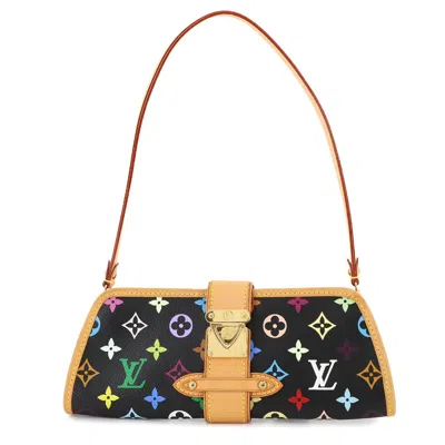 Pre-owned Louis Vuitton Black Multi-color Noir Monogram Multicolore Shoulder Bag ()