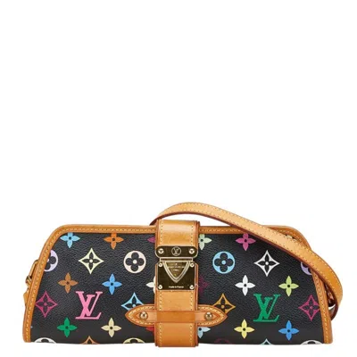 Pre-owned Louis Vuitton Black Multi-color Pvc Leather Shoulder Bag ()