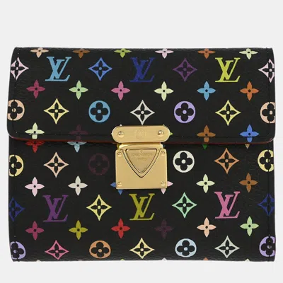 Pre-owned Louis Vuitton Black Multicolor Portefeuille Koala Wallet