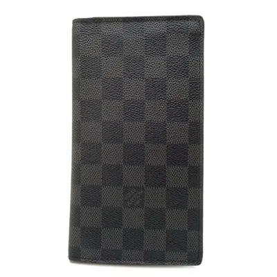 Pre-owned Louis Vuitton Black Noir Damier Graphite Wallet (bi-fold) ()