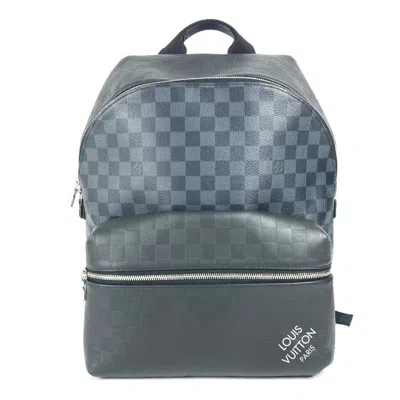 Pre-owned Louis Vuitton Black Noir Damier Infini Damier Graphite Backpack ()