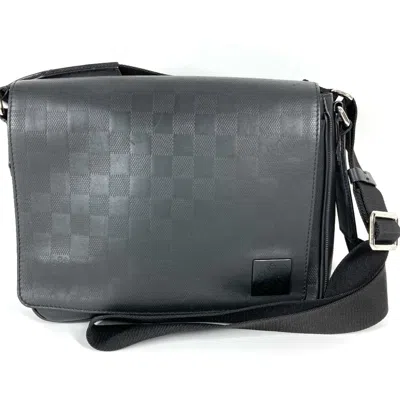 Pre-owned Louis Vuitton Black Noir Damier Infini Messenger Bag Shoulder Bag ()
