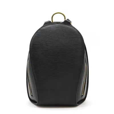 Pre-owned Louis Vuitton Black Noir Epi Leather Backpack Shoulder Bag ()