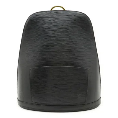 Pre-owned Louis Vuitton Black Noir Epi Leather Backpack Shoulder Bag ()