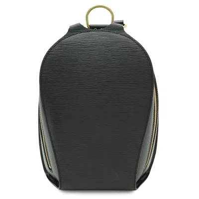 Pre-owned Louis Vuitton Black Noir Epi Leather Backpack Shoulder Bag ()