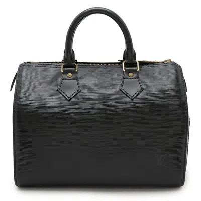 Pre-owned Louis Vuitton Black Noir Epi Leather Boston Bag Handbag ()