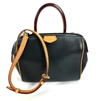 Pre-owned Louis Vuitton Black Noir Epi Leather Boston Bag Handbag Shoulder Bag ()