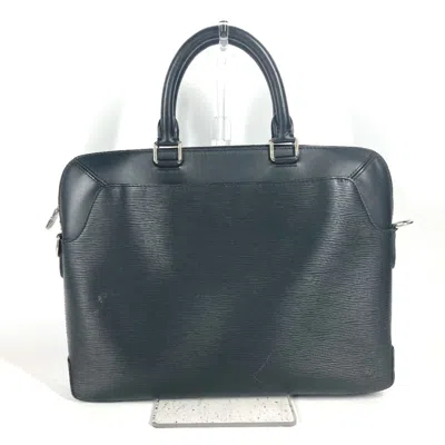 Pre-owned Louis Vuitton Black Noir Epi Leather Briefcase Tote Bag ()