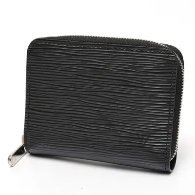 Pre-owned Louis Vuitton Black Noir Epi Leather Coin Purse/coin Case ()