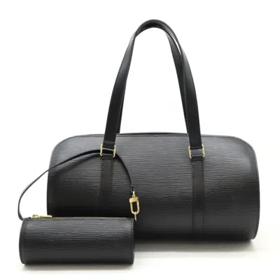 Pre-owned Louis Vuitton Black Noir Epi Leather Handbag Pouch Shoulder Bag () In Black, Noir