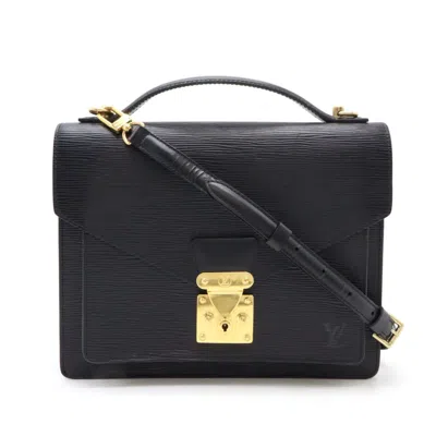 Pre-owned Louis Vuitton Black Noir Epi Leather Handbag Shoulder Bag ()