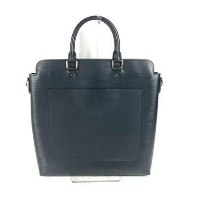 Pre-owned Louis Vuitton Black Noir Epi Leather Handbag Shoulder Bag Tote Bag ()