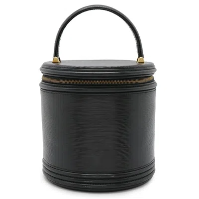 Pre-owned Louis Vuitton Black Noir Epi Leather Handbag Vanity Bag ()