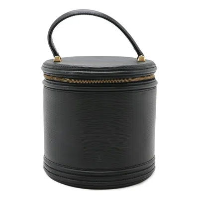 Pre-owned Louis Vuitton Black Noir Epi Leather Handbag Vanity Bag ()