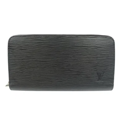 Pre-owned Louis Vuitton Black Noir Epi Leather Long Wallet (bi-fold) ()