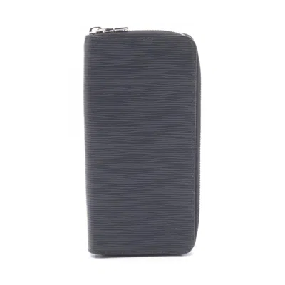 Pre-owned Louis Vuitton Black Noir Epi Leather Long Wallet (bi-fold) ()