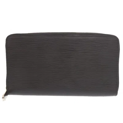 Pre-owned Louis Vuitton Black Noir Epi Leather Long Wallet (bi-fold) ()