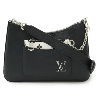 Pre-owned Louis Vuitton Black Noir Epi Leather Shoulder Bag ()