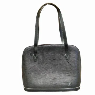 Pre-owned Louis Vuitton Black Noir Epi Leather Shoulder Bag () In Black, Noir