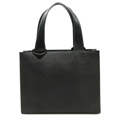 Pre-owned Louis Vuitton Black Noir Epi Leather Shoulder Bag Tote Bag ()