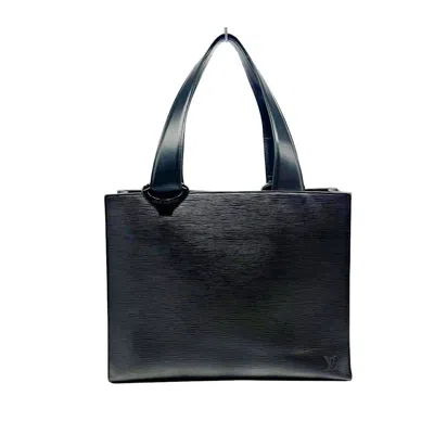 Pre-owned Louis Vuitton Black Noir Epi Leather Tote Bag ()
